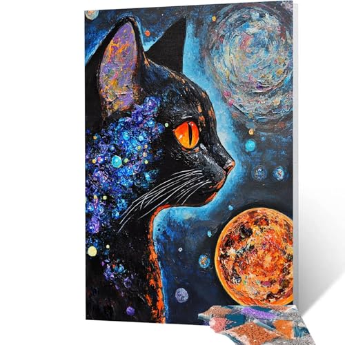 5D Diamond Painting Katze mit Diamond Painting Zubehör Set, Diamant Malen Nach Zahlen Tier, Diamant Cross Stitch Stickerei Bastelset Erwachsene für Deko Wohnzimmer und Geschenke 90x120cm model/-5489 5D Diamond Painting Katze mit Diamond Painting Zubehör Set, Diamant Malen Nach Zahlen Tier, Diamant Cross Stitch Stickerei Bastelset Erwachsene für Deko Wohnzimmer und Geschenke 90x120cm model/-5489 von Generic