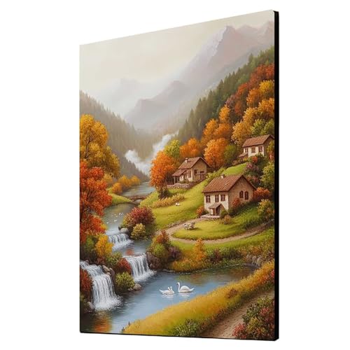 5D Diamond Painting Kleine Stadt Vollbohrer Diamant Malen Nach Zahlen Landschaft mit Diamond Painting Zubehör Set, Diamant Cross Stitch Stickerei Bastelset Erwachsene, Zimmer Deko 60x80 cm 1ZSH-15496 5D Diamond Painting Kleine Stadt Vollbohrer Diamant Malen Nach Zahlen Landschaft mit Diamond Painting Zubehör Set, Diamant Cross Stitch Stickerei Bastelset Erwachsene, Zimmer Deko 60x80 cm 1ZSH-15496 von Generic