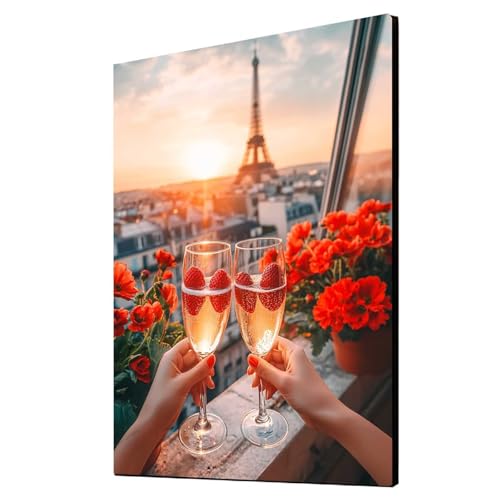 5D Diamond Painting Paris Vollbohrer Diamant Malen Nach Zahlen Blume mit Diamond Painting Zubehör Set, Diamant Cross Stitch Stickerei Bastelset Erwachsene für Deko Wohnzimmer 100x135 cm 1ZSH-21820 5D Diamond Painting Paris Vollbohrer Diamant Malen Nach Zahlen Blume mit Diamond Painting Zubehör Set, Diamant Cross Stitch Stickerei Bastelset Erwachsene für Deko Wohnzimmer 100x135 cm 1ZSH-21820 von Generic