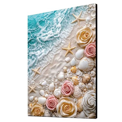 5D Diamond Painting Strand Vollbohrer Diamant Malen Nach Zahlen Meer mit Diamond Painting Zubehör Set, Diamant Cross Stitch Stickerei Bastelset Erwachsene für Deko Wohnzimmer 90x120 cm 1ZSH-5449 5D Diamond Painting Strand Vollbohrer Diamant Malen Nach Zahlen Meer mit Diamond Painting Zubehör Set, Diamant Cross Stitch Stickerei Bastelset Erwachsene für Deko Wohnzimmer 90x120 cm 1ZSH-5449 von Generic