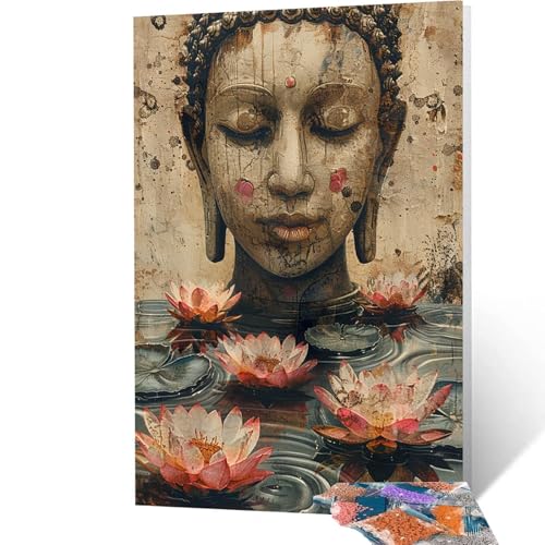 5D Diamond Painting Zen mit Diamond Painting Zubehör Set, Diamant Malen Nach Zahlen Blume, Diamant Cross Stitch Stickerei Bastelset Erwachsene für Deko Wohnzimmer und Geschenke 90x120 cm model/-5239 5D Diamond Painting Zen mit Diamond Painting Zubehör Set, Diamant Malen Nach Zahlen Blume, Diamant Cross Stitch Stickerei Bastelset Erwachsene für Deko Wohnzimmer und Geschenke 90x120 cm model/-5239 von Generic