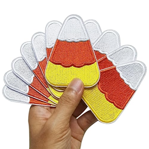 6,3 x 7,6 cm 12 Stück Candy Corn Halloween Trick Or Treat Aufbügeln Aufnähen Bestickte Patches Applikationen Maschinenstickerei Nadelhandwerk Nähen Mädchen Projekt DIY 6,3 x 7,6 cm 12 Stück Candy Corn Halloween Trick Or Treat Aufbügeln Aufnähen Bestickte Patches Applikationen Maschinenstickerei Nadelhandwerk Nähen Mädchen Projekt DIY von Generic