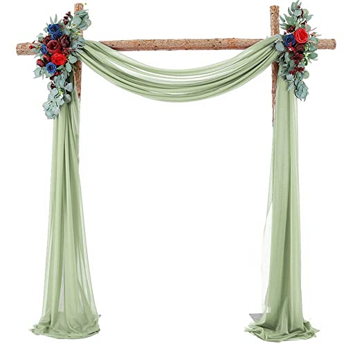 70 * 550 cm Hochzeitsbogen Gardinen Dekoration Hochzeitsbogen Vorhänge Querbehang Tüll Foto Hintergrund Hochzeit Chiffon Stoff Draperie Brautparty Geburtstag Fotografie Hintergrund von Generic