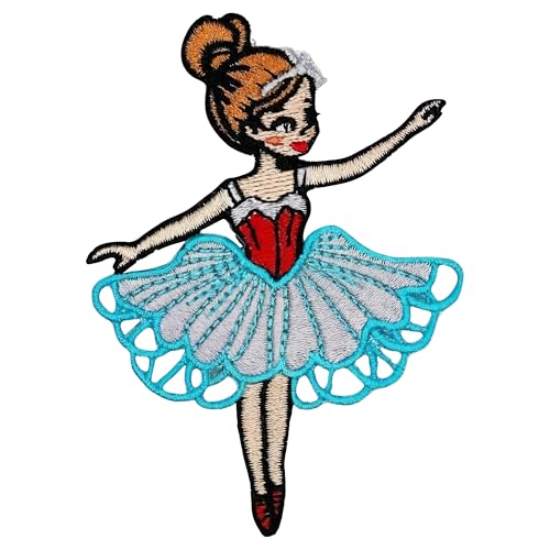 8,9 cm Ballett-Bügelbild – bestickter Tanzaufnäher zum Aufbügeln oder Aufnähen für Löcher, Kleidung, Kleid, Jeans, Hut, Rucksäcke, Kleidung, Herren – Ballerina-Tanz zum Aufbügeln von Generic