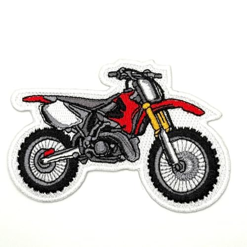 8,9 cm Motorrad-Aufnäher zum Aufbügeln – bestickte Motocross-Rennräder-Applikationen zum Aufbügeln oder Aufnähen für Löcher, Kleidung, Jeans, Hut, Rucksäcke, Kleidung 8,9 cm Motorrad-Aufnäher zum Aufbügeln – bestickte Motocross-Rennräder-Applikationen zum Aufbügeln oder Aufnähen für Löcher, Kleidung, Jeans, Hut, Rucksäcke, Kleidung von Generic