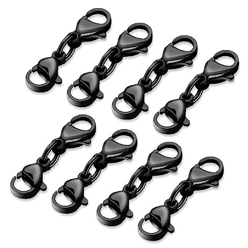 8 Pcs Doppel Karabiner Verschluss Halskette Armband Verschluss Verbinder Doppel Öffnung Schmuck Riegel Für DIY Schmuck Kreation Doppel Öffnung Schmuck Verschlüsse DIY Kreation von Generic