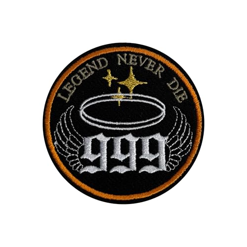 999 Bestickter Aufnäher - Angel Wings Rapper Tribute - Hip Hop Patch zum Aufbügeln oder Aufnähen für Hoodies, Jacken, Rucksäcke, Hüte, Jeans 999 Bestickter Aufnäher - Angel Wings Rapper Tribute - Hip Hop Patch zum Aufbügeln oder Aufnähen für Hoodies, Jacken, Rucksäcke, Hüte, Jeans von Generic