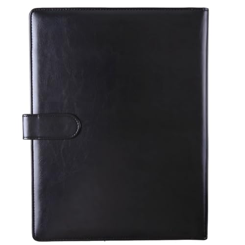 A4 Kunstleder-Klemmbrett mit 3-Ringbuch, Schnappverschluss, Managerial-Padfolio für Meetings von Generic