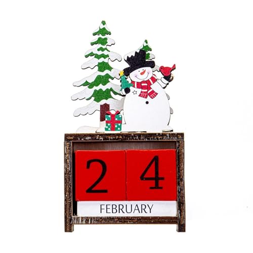 Adventskalender 2024, Holz-Adventskalender Weihnachtsmann-Figur, DIY Weihnachtskalender zum Selber Basteln Advents Tüten zum Selbst Befüllen Bastelset für Männer Kinder Adventskalender Geschenk (B) von Generic