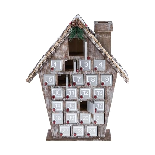 Adventskalender Haus aus Holz - Adventskalender aus Holz Weihnachten Countdown Kalender mit Schubladen | Digitaler Weihnachtskalender Ornamente | Countdown-Kalender Adventskalender Haus aus Holz - Adventskalender aus Holz Weihnachten Countdown Kalender mit Schubladen | Digitaler Weihnachtskalender Ornamente | Countdown-Kalender von Generic
