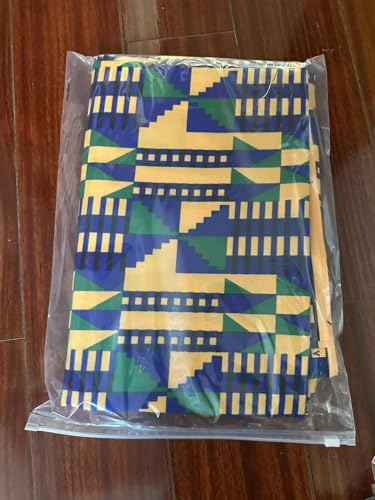 Afrikanische Stoffe, ethnischer Ankara-Wachsdruck, 6 Yards für Partykleider und DIY-Polsterstoffe von Generic