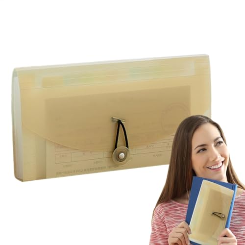 -Akten-Organizer – tragbarer Brieftaschen-Organizer, monatlicher Rechnungsbeleg-Organizer – tragbarer -Ordner, wasserdichter, erweiterbarer Aktenordner-Organizer für Männer und Fraue von Generic