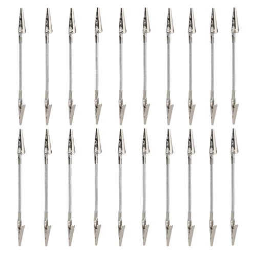 Alligator-Klemme aus Metall – Metalldraht für Fotos, Notizen und Memo, 20 flexible Clips für die Anzeige von Fotos, Hochzeitskarten und Schulorganisationen Alligator-Klemme aus Metall – Metalldraht für Fotos, Notizen und Memo, 20 flexible Clips für die Anzeige von Fotos, Hochzeitskarten und Schulorganisationen von Generic