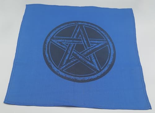 Altartuch mit schwarzem Pentagramm, (Blau) von Generic