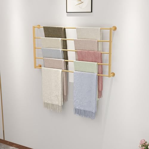 An der Wand montierter Schal-Präsentationsständer, Wand-Organizer für Geschenkpapier, Bänder für Blumengeschäfte, Krawatten, Schals, Gürtel, Handtuchhalter, Einzelhandelsgeschäfte, Metallreg von Generic