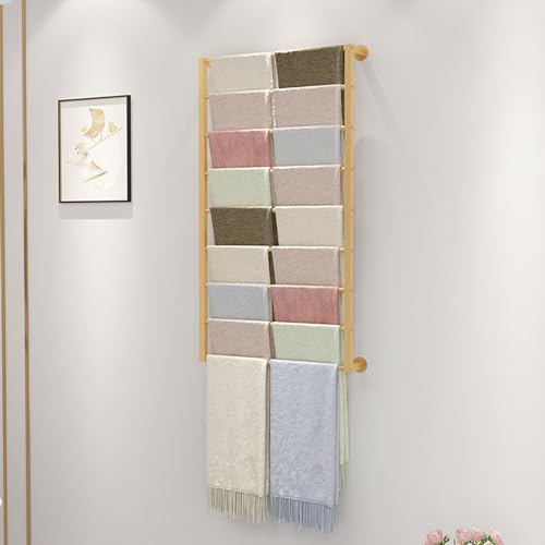 An der Wand montierter Schal-Präsentationsständer, Wand-Organizer für Geschenkpapier, Bänder für Blumengeschäfte, Krawatten, Schals, Gürtel, Handtuchhalter, Einzelhandelsgeschäfte, Metallreg von Generic