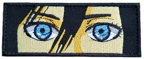 Anime-Aufnäher (10,2 cm) Klettverschluss-Abzeichen, Blutige Augen, Japan-Anime, Jungen, Mädchen, DIY-Kostüm, Wappen, Rucksack, Hemd, Jacke, Geschenk-Patches von Generic