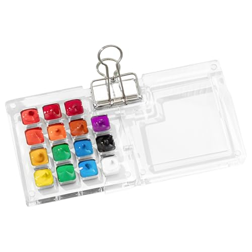 Aquarellpalette Hülle - Acrylfarbenbehälter, Multi -Slot -Mischtablett | 5.91x2,95 Zoll wiederverwendbares Malerei -Reisekit, Fold After Supply Organizer, der für Ferien verwendet Wird Aquarellpalette Hülle - Acrylfarbenbehälter, Multi -Slot -Mischtablett | 5.91x2,95 Zoll wiederverwendbares Malerei -Reisekit, Fold After Supply Organizer, der für Ferien verwendet Wird von Generic