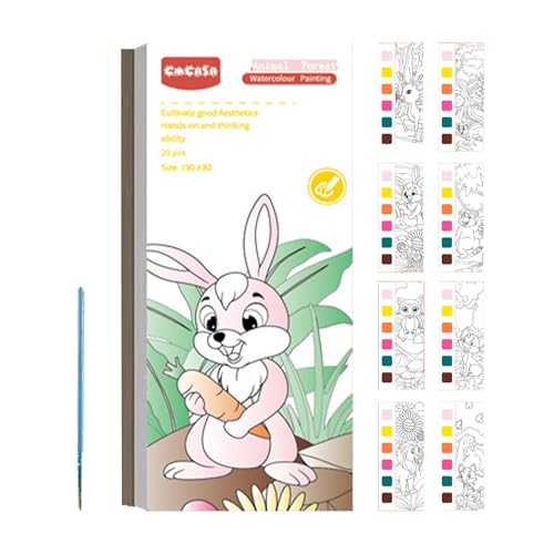 Aquarellpapier, Aquarellpapierblock - Aquarell-Malset für Tagebuch 'Aquarell,Kunstmaterialien, Multifunktionales Zeichenpapier, Aquarellbuch für Kinder und Adu von Generic