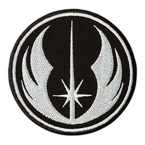 Aufnäher, Motiv: Stern-Galaxie, rund, Jedi-Orden-Emblem, bestickt, zum Aufbügeln, für Jacken, Heimwerker und Rucksäcke, Größe: 8,9 cm von Generic