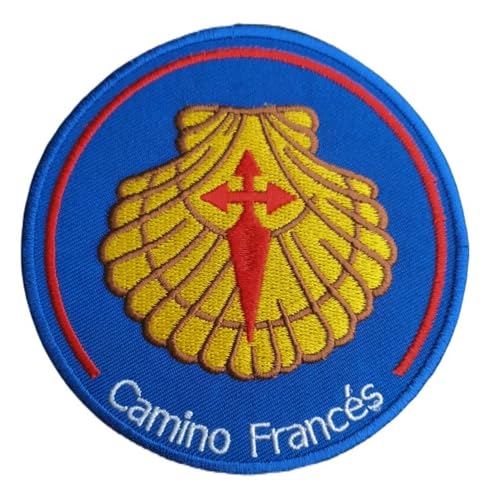 Aufnäher "Camino France" (8,9 cm), bestickt, zum Aufbügeln oder Aufnähen, Buen Camino Frances Travel Europe Souvenir Emblem Geschenk Patches von Generic