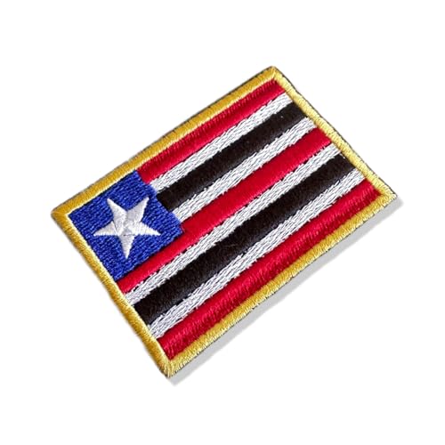 BE0416-001 Maranhão Staat Brasilien bestickte Flagge Patch 7,6 x 5,1 cm (A) zum Bügeln oder Nähen von Generic