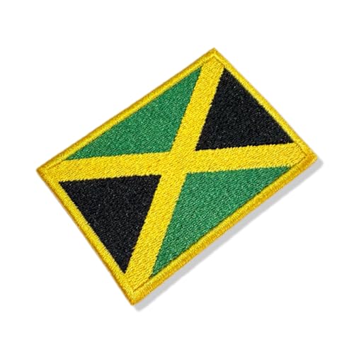 BP0036-001 Jamaika-Flagge, bestickt, 7,6 x 5,1 cm (A), zum Bügeln oder Nähen) von Generic