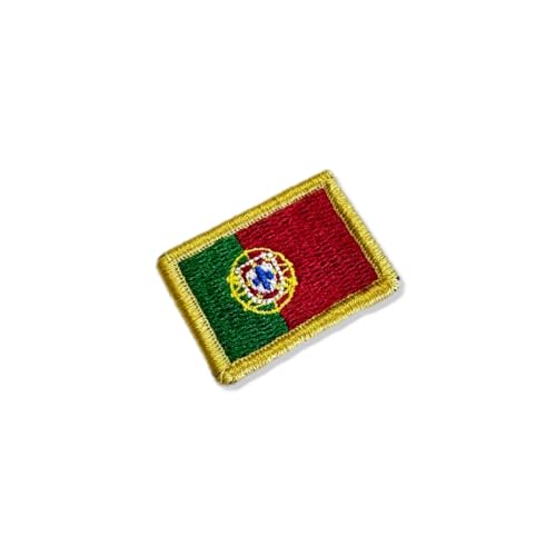 BP0071-031 Portugal-Stickerei-Flagge, 3,8 x 2,5 cm (B) Hakenverschluss von Generic