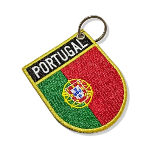 BP0071E-001 Portugal bestickter Aufnäher Bordado 2,68 × 3,15 (C) Schlüsselanhänger von Generic