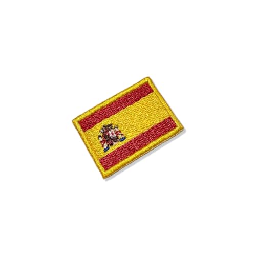 BP0084-031 Spanien-Flagge, bestickt, 3,8 x 2,5 cm (A), zum Bügeln oder Nähen von Generic