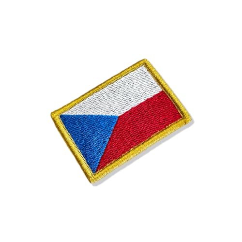 BP0085-011 Aufnäher Tschechische Republik, bestickt, 5,7 x 3,8 cm (B) Hakenverschluss von Generic