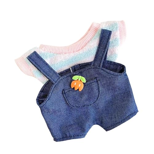 Babypuppenkleidung - Tiny Treasures Puppenkleidung | Babypuppen-Outfits | 20cm Puppenkleidung | Süße Kleidung 20cm Puppe Overalls und Tops | Kinder tun so, als würden sie Sammlerpuppen-Outfits und von Generic