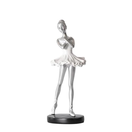 Ballerina-Figuren – Moderne Ballerina-Figuren Aus Kunstharz, Elegante Heimdekoration, Kunstornamente | Tänzer-Ornament Für Tisch, Schreibtisch, Schlafzimmer, Fensterbank von Generic