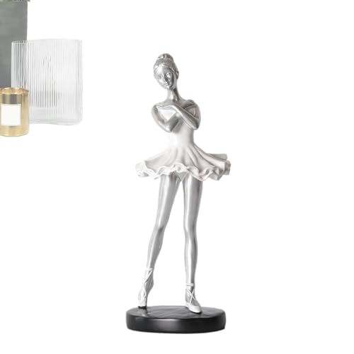 Balletttänzer-Ornament – ​​elegante Figuren, Künstlerische Skulpturen | Dekoratives Harz, Ornamente Für Schlafzimmer, Bücherregal Und Couchtisch Mit Kreativem Design Für Die Heimdekoration von Generic