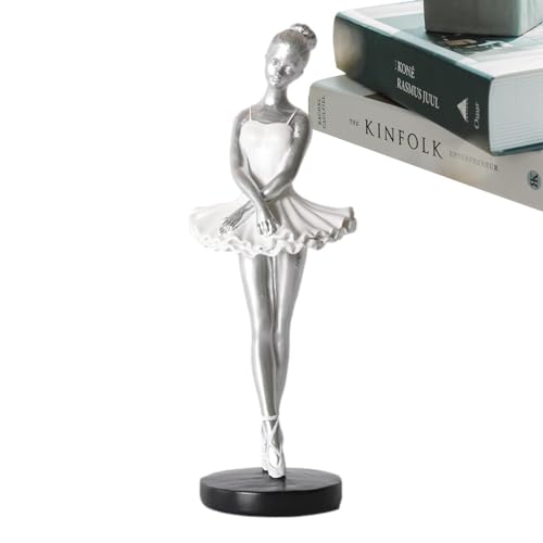 Balletttänzerin-Ornament – ​​elegante Ballerina-Figuren, Moderne Ballerina-Figuren Aus Kunstharz | Kreative Kunstornamente, Sammlerstück, Balletttänzer-Dekoration, Elegante, Anmutige Heimdekoration Fü von Generic