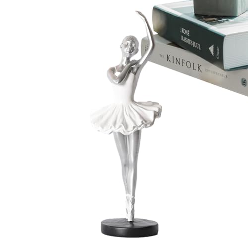 Balletttänzerin-Ornament – ​​elegante Ballerina-Figuren, Moderne Ballerina-Figuren Aus Kunstharz | Kreative Kunstornamente, Sammlerstück, Balletttänzer-Dekoration, Elegante, Anmutige Heimdekoration Fü von Generic