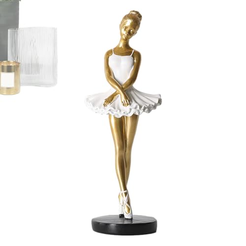 Balletttänzerin-Ornament – ​​moderne Ballerina-Figuren Aus Kunstharz, Kreative Kunstornamente | Kein Verblassen, Elegante Heimdekoration, Ballett-Tanz-Ornament, Andenken Für Bücherregal, Schlafzimmer, von Generic