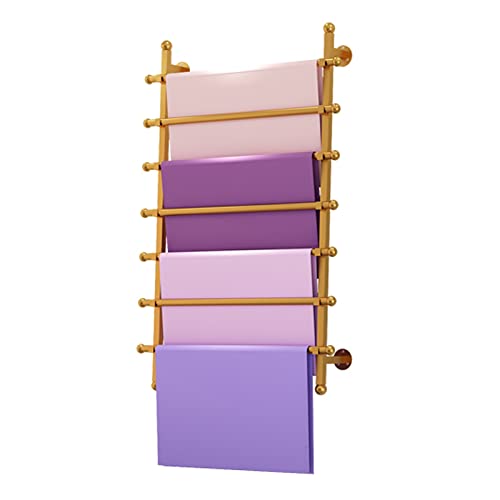 Bandhalter Organizer, Präsentationsständer, Goldener 7 Stufiger Schalständer Aus Metall – 65, 80, 100, 120 cm Hoch, Wandmontierter Aufbewahrungshalter Für Geschenkpapier, Bänder, Für Floristen, von Generic