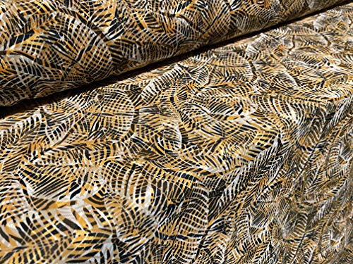 Bedruckter Chiffon-Stoff, gewebter Kleiderstoff, Meterware, mit orangefarbenem Blattmuster Bedruckter Chiffon-Stoff, gewebter Kleiderstoff, Meterware, mit orangefarbenem Blattmuster von Generic