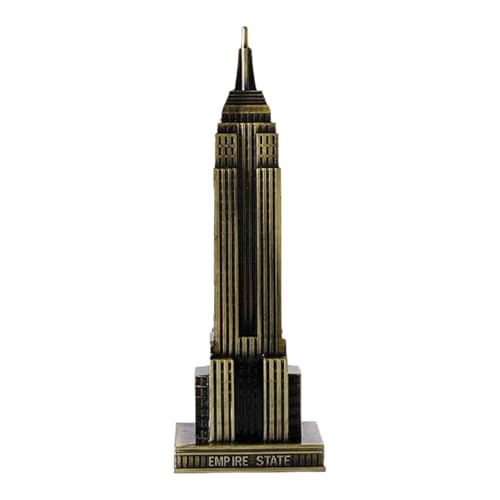 Berühmte Welt Architektur Metallstatue Dekor, Motto-Party-Dekoration, Kuchendekoration, Heimtisch, Sammlerstück, Geschenk (Empire State Building, New York, USA) von Generic