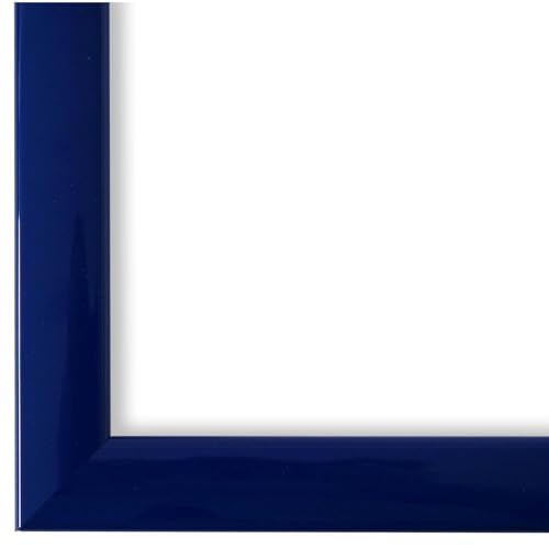 Generic Bilderrahmen Blau DIN A3 30x42 cm - Modern, Shabby, Vintage - Alle Größen - handgefertigter Massiv-Holz Rahmen - München von Generic
