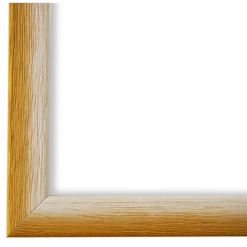Bilderrahmen Gelb Weiß 30x40-30x40 cm - Modern, Shabby, Vintage - Alle Größen - handgefertigter Echt-Holz Rahmen - München von Generic