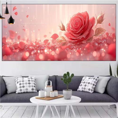 Blume Diamond Painting xxl 100x200cm Diamond Painting Erwachsene Rose Diamant Malerei Set,Mosaikherstellung Malen Nach Zahlen Cross Stickerei Kunst Leinwand Malerei Kits,Décor Geschenke Frauen CN-465 Blume Diamond Painting xxl 100x200cm Diamond Painting Erwachsene Rose Diamant Malerei Set,Mosaikherstellung Malen Nach Zahlen Cross Stickerei Kunst Leinwand Malerei Kits,Décor Geschenke Frauen CN-465 von Generic