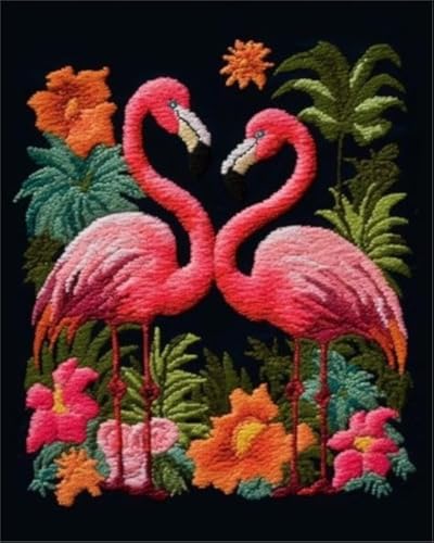 Blumen Flamingo Knüpfhaken Teppich Kits Kreuzstich Knüpfhaken Kissen Set Tapertry Stickerei Bastelsets für Anfänger DIY Knüpfhaken Teppich Kit Matte Leinwand Hobby & Handwerk 52 x 38 cm Blumen Flamingo Knüpfhaken Teppich Kits Kreuzstich Knüpfhaken Kissen Set Tapertry Stickerei Bastelsets für Anfänger DIY Knüpfhaken Teppich Kit Matte Leinwand Hobby & Handwerk 52 x 38 cm von Generic
