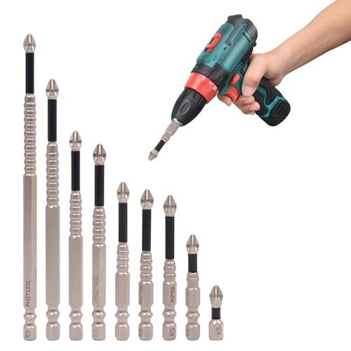 Bohrbit für Metall, Hex Shank Drill Bit Set - Hex Shank Betonbohrer Bit für Hard Metal - Hochleistungs -Schnitzerteile für Glas, Metall, Ziegel, Fliesen, von Generic