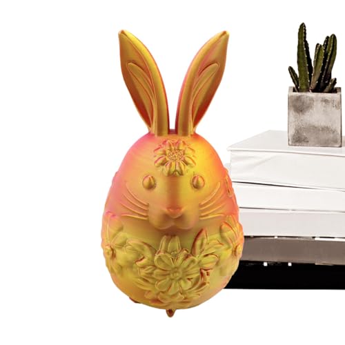 Bunny Ostereier, Ostereier gefüllt,3D -gedruckte Haseneier - Leere Osterspielzeug, Tierzappwerksspielzeug, Osterkorb Stuffers, Osterhome Desk Decor für Kinder von Generic