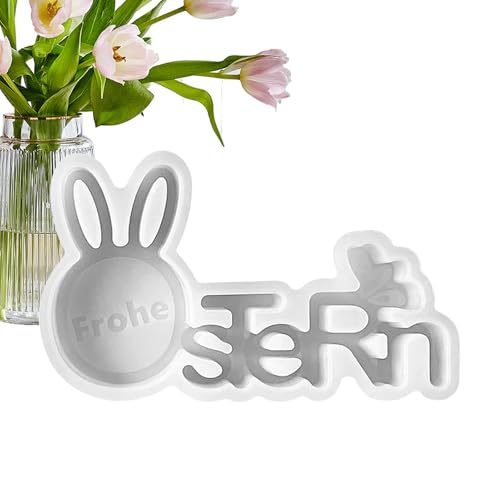 Bunny Resin Molds - Reusable Happy Easter Soap Making Molds - Silicone Soap Making Supplies, Festival Art Craft Making Mold Crafts for Men, Women von Generic