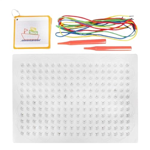 Calm Down Threading Boards,String Braided Zeichenbrett | Buntes String Art Kit - Bastel-Kunsttafel, Cartoon-Muster, Fantasieentwicklung, interaktives Schnürspielzeug für die Schule zu Hause von Generic