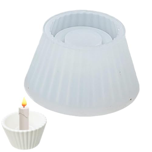 Candlestick Craft Mold - Kerzenhaltergussformen, Kerzenständer Gießformen Kerzenhalter Basteln | Hochzeit Geburtstag Kerzenhalter Form Carfts Easy Release für Seife, Kuchen von Generic