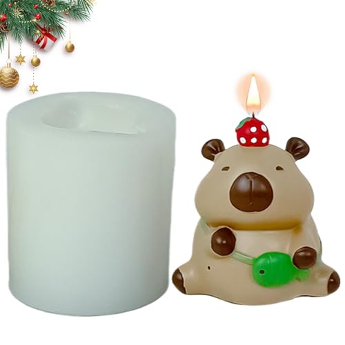 Capybara Fondant-Silikonform | Mousse-Kuchen-Silikonform zum Backen – Silikon-Kerzenformen, Kerzenherstellung, Capybara-Form für Kerzen, Heimdekoration, Handwerk von Generic